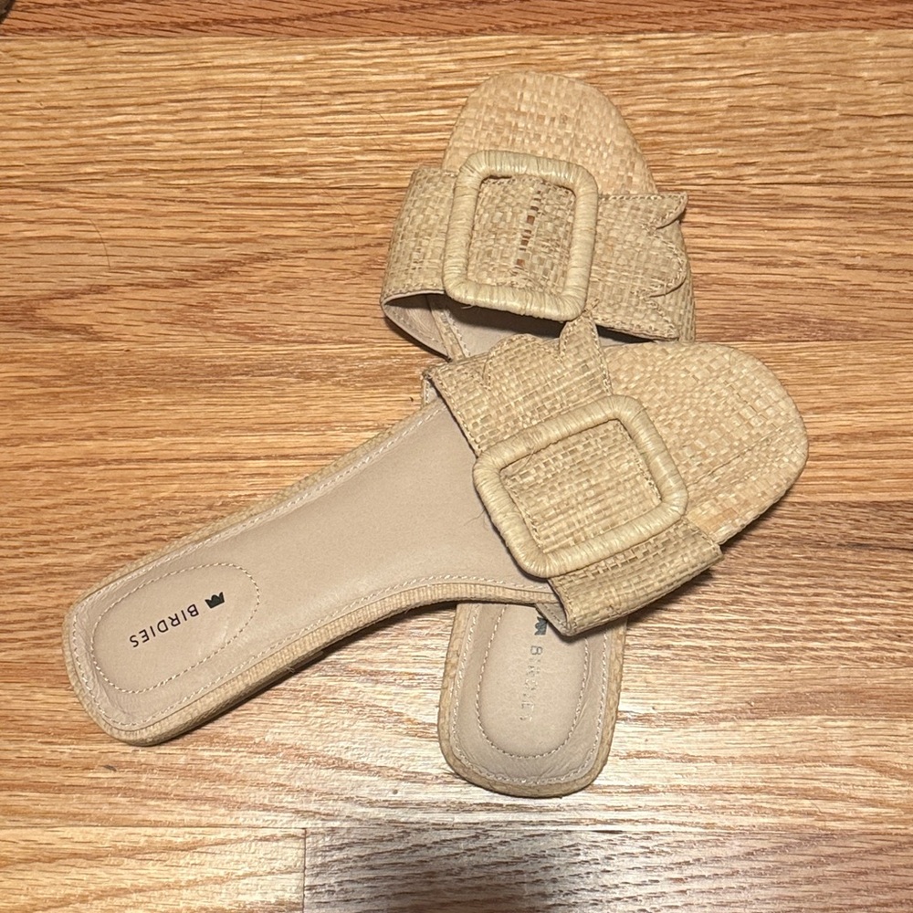 Birdies Women's Woven Tan Sandals
